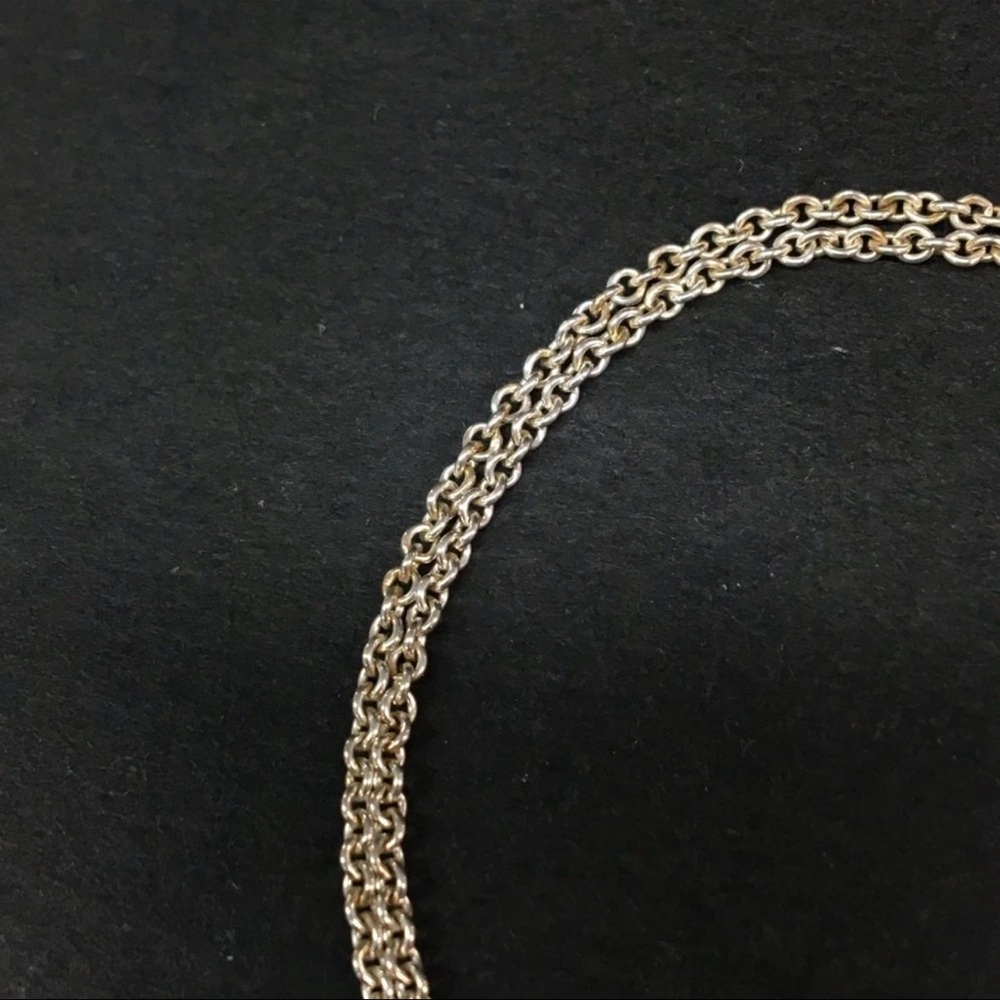 TIFFANY&CO. Silver 925 Infinity Figure Eight Double Chain Bracelet - Picture 4 of 9